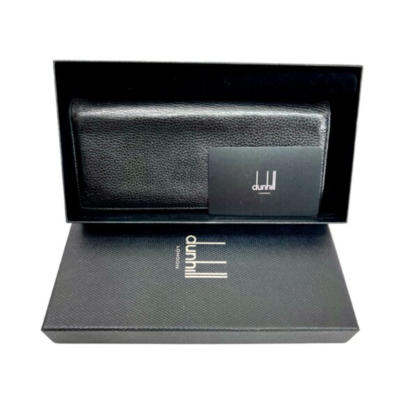 Dunhill Handbags - New With Box Dunhill London Black Leather  Bifold Money Credit Card Wallet (62)